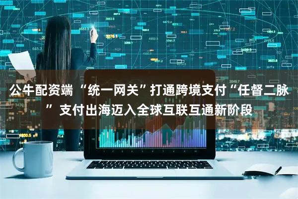 公牛配资端 “统一网关”打通跨境支付“任督二脉” 支付出海迈入全球互联互通新阶段
